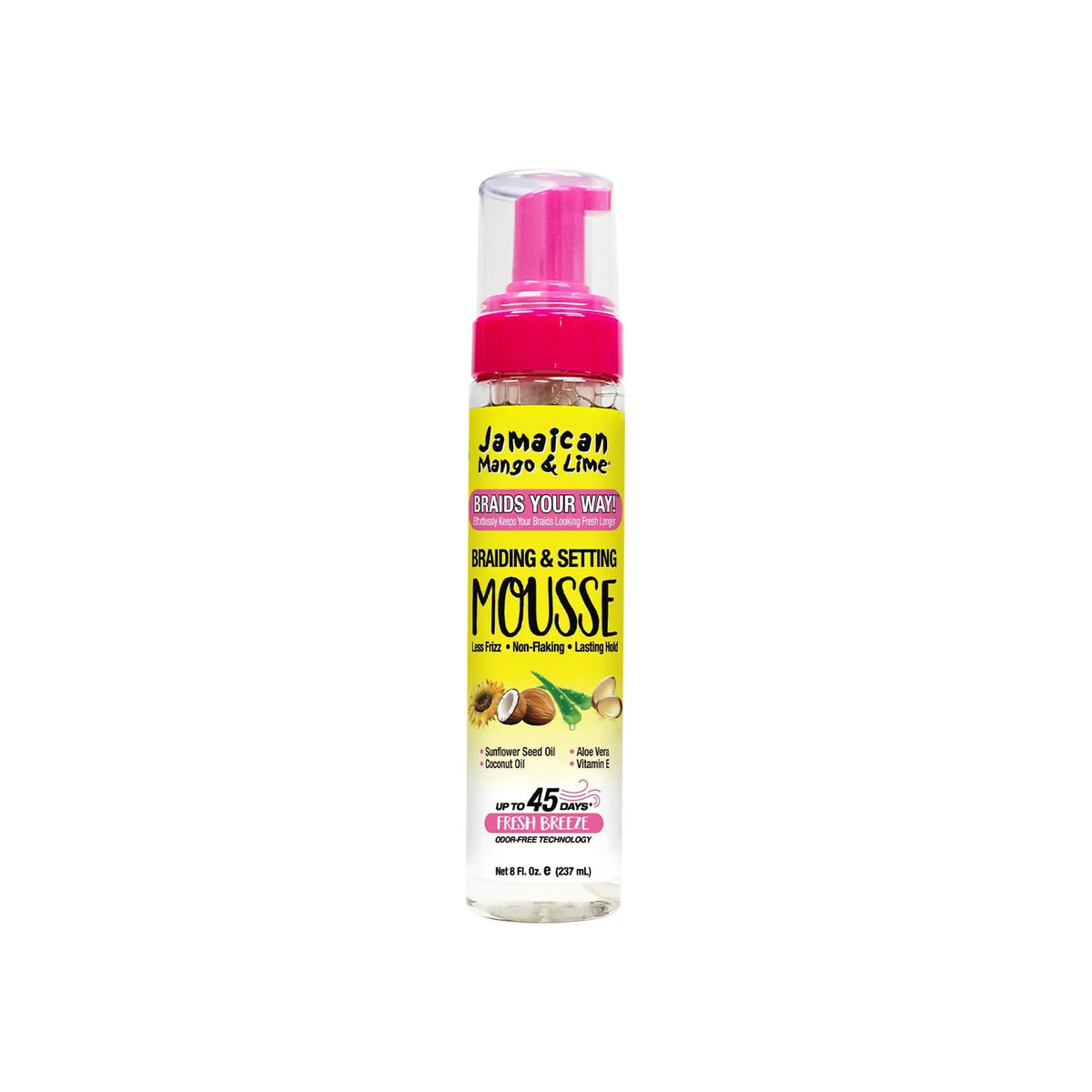 Jamaican Mango & Lime Braiding & Setting Mousse – 8 oz product image on white background