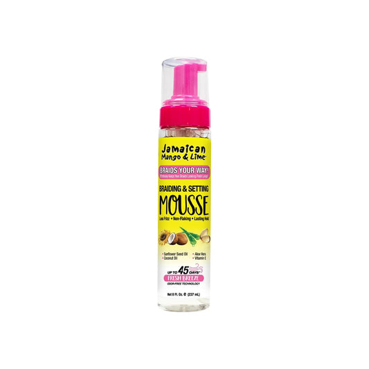 Jamaican Mango & Lime Braiding & Setting Mousse – 8 oz product image on white background