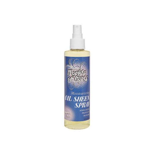 Worlds of Curls Comb-Out Conditioner & Oil Sheen Spray Moisturizer – 8 oz product image on white background