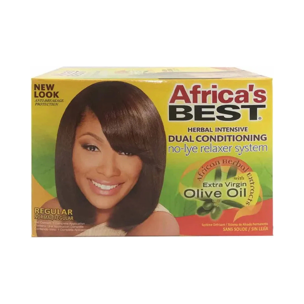 Africa's Best Herbal Intensive Dual Conditioning No-Lye Relaxer System – Regular product image