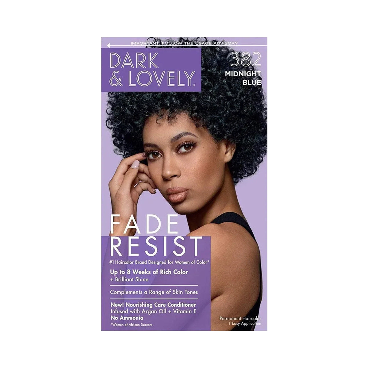 Dark & Lovely Fade Resist Rich Conditioning Hair Color – 382 – Midnight Blue product image