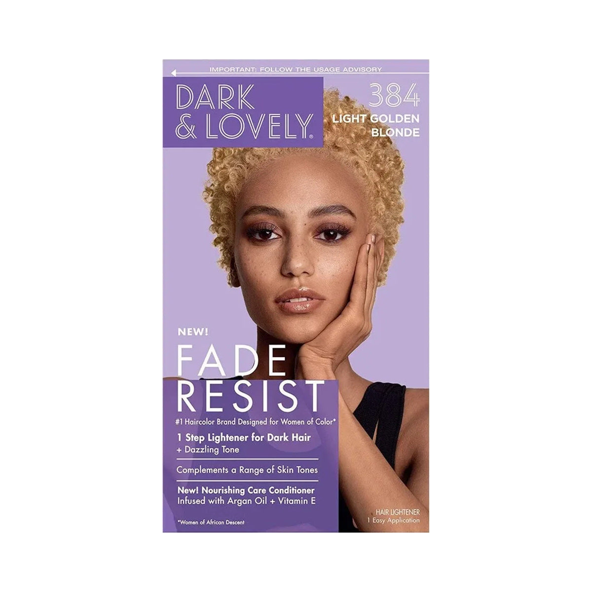 Dark & Lovely Fade Resist Rich Conditioning Hair Color – 384 – Light Golden Blonde product image