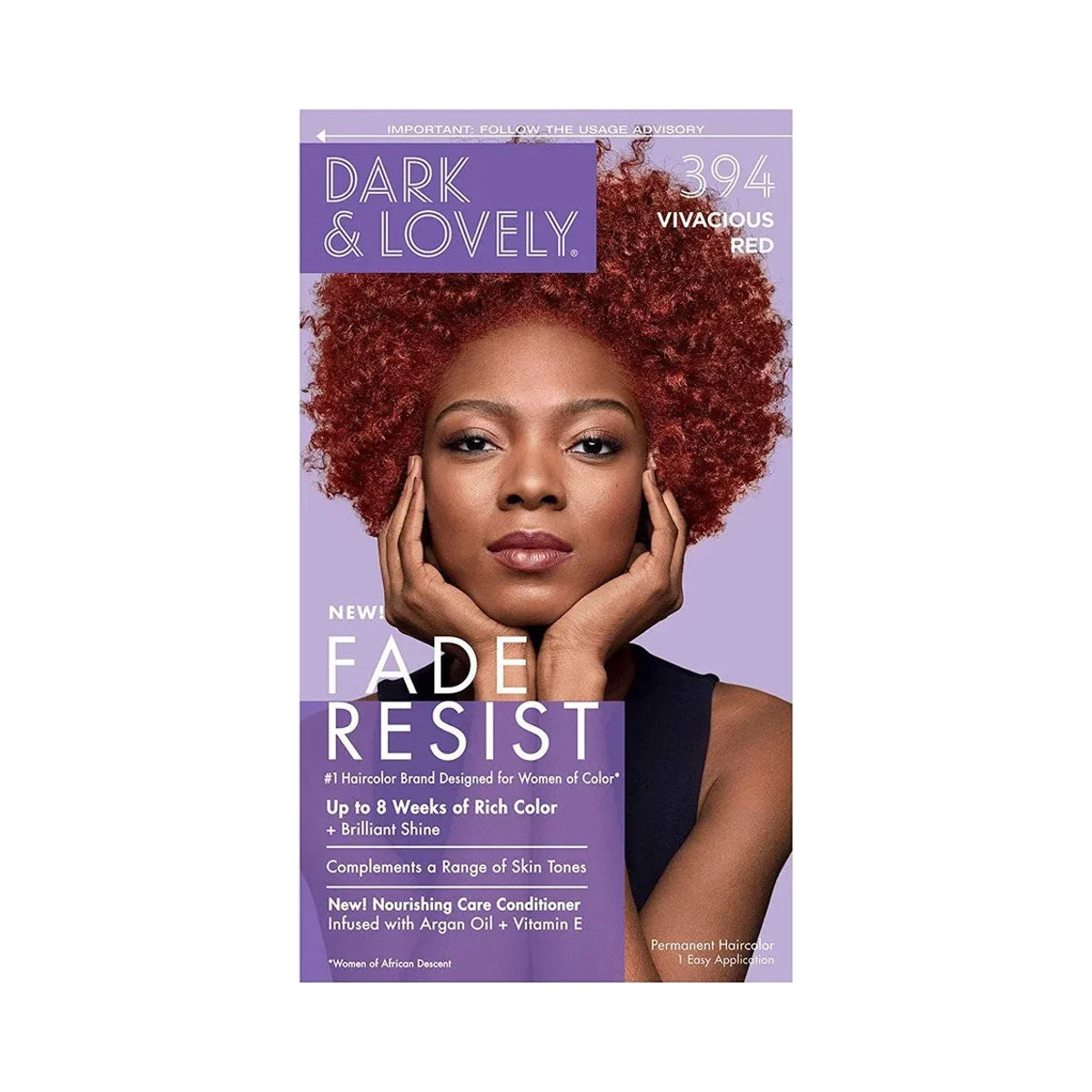 Dark & Lovely Fade Resist Rich Conditioning Hair Color – 394 – Vivacious Red product image