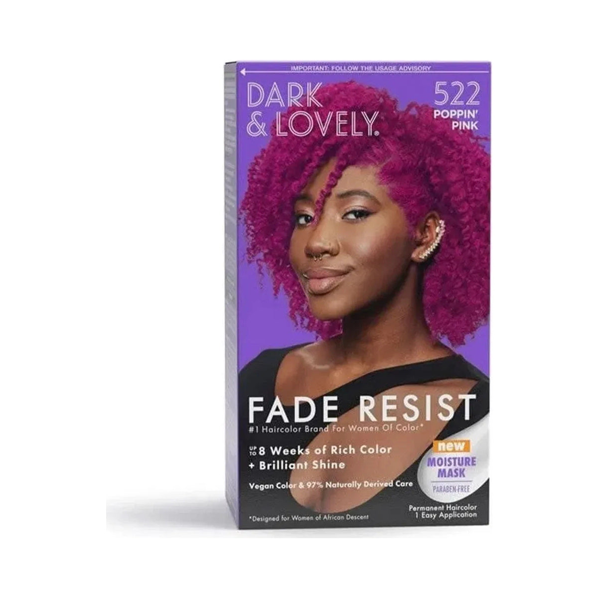 Dark & Lovely Fade Resist Rich Conditioning Hair Color – 522 – Poppin Pink product image