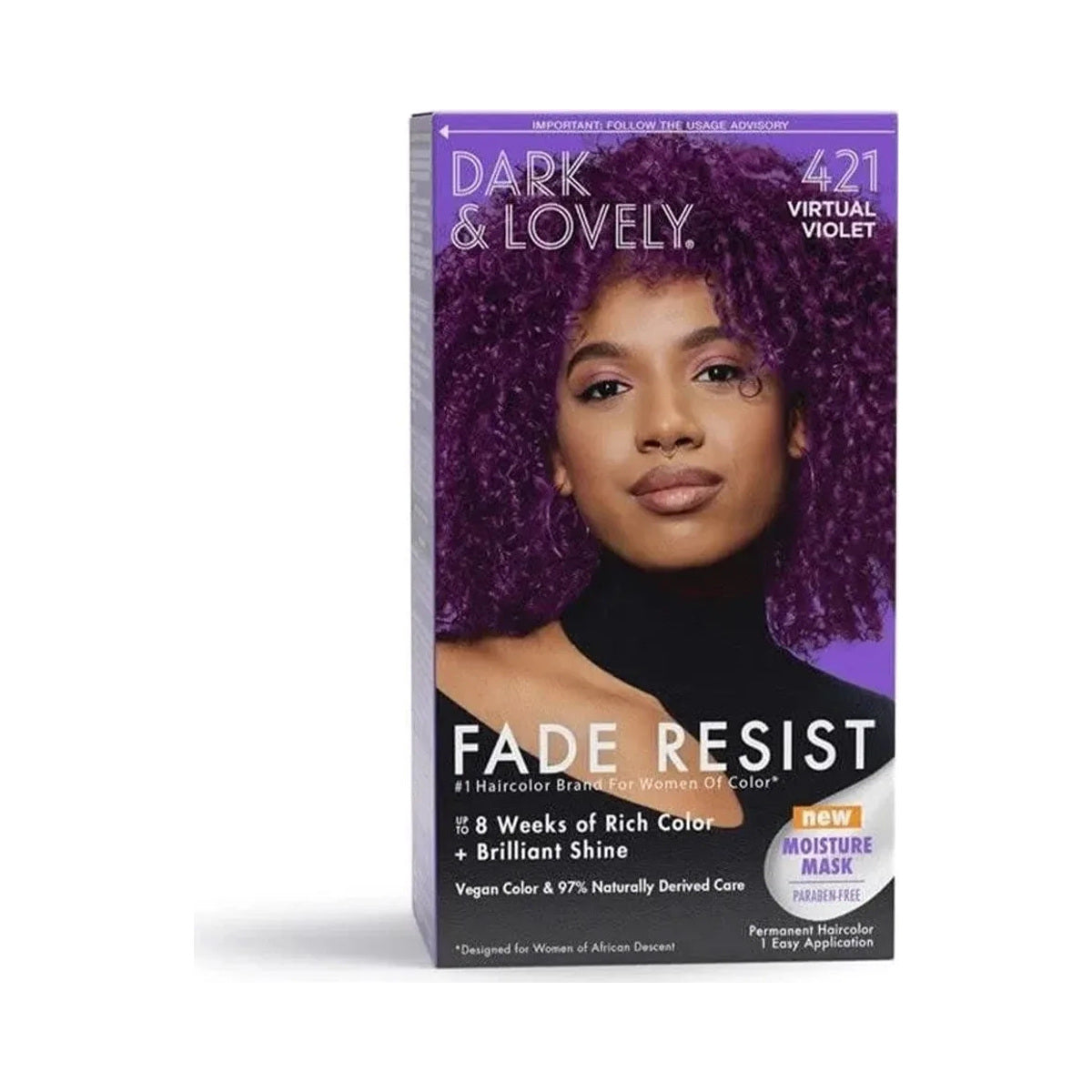 Dark & Lovely Fade Resist Rich Conditioning Hair Color – 421 – Virtual Violet product image
