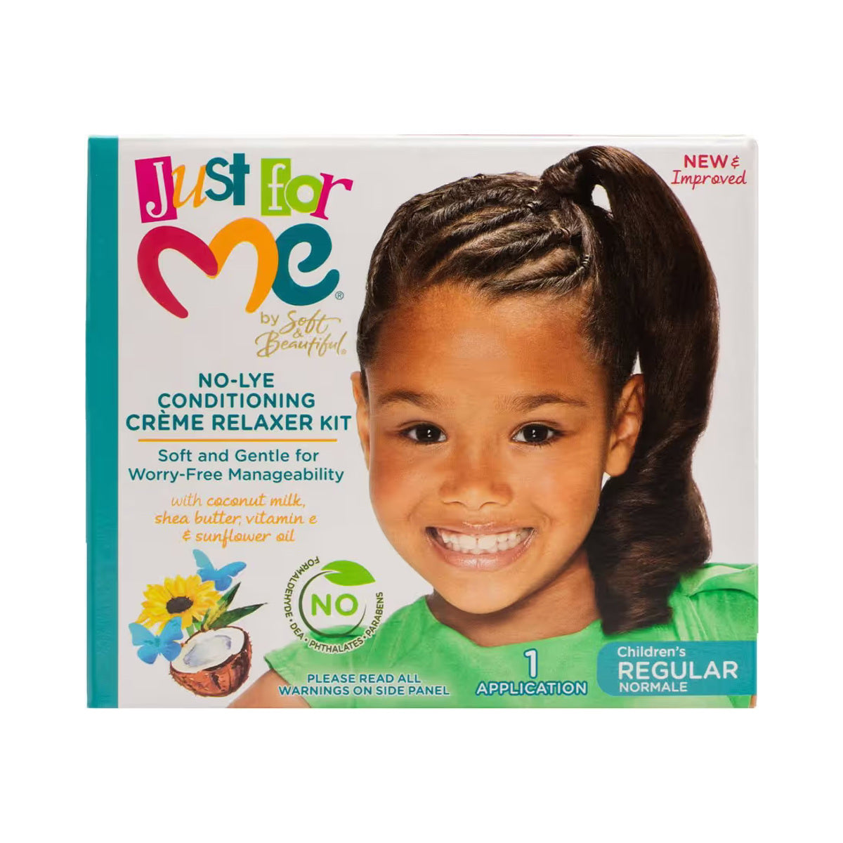 Just For Me No-Lye Conditioning Creme Relaxer Kit – Regular product image
