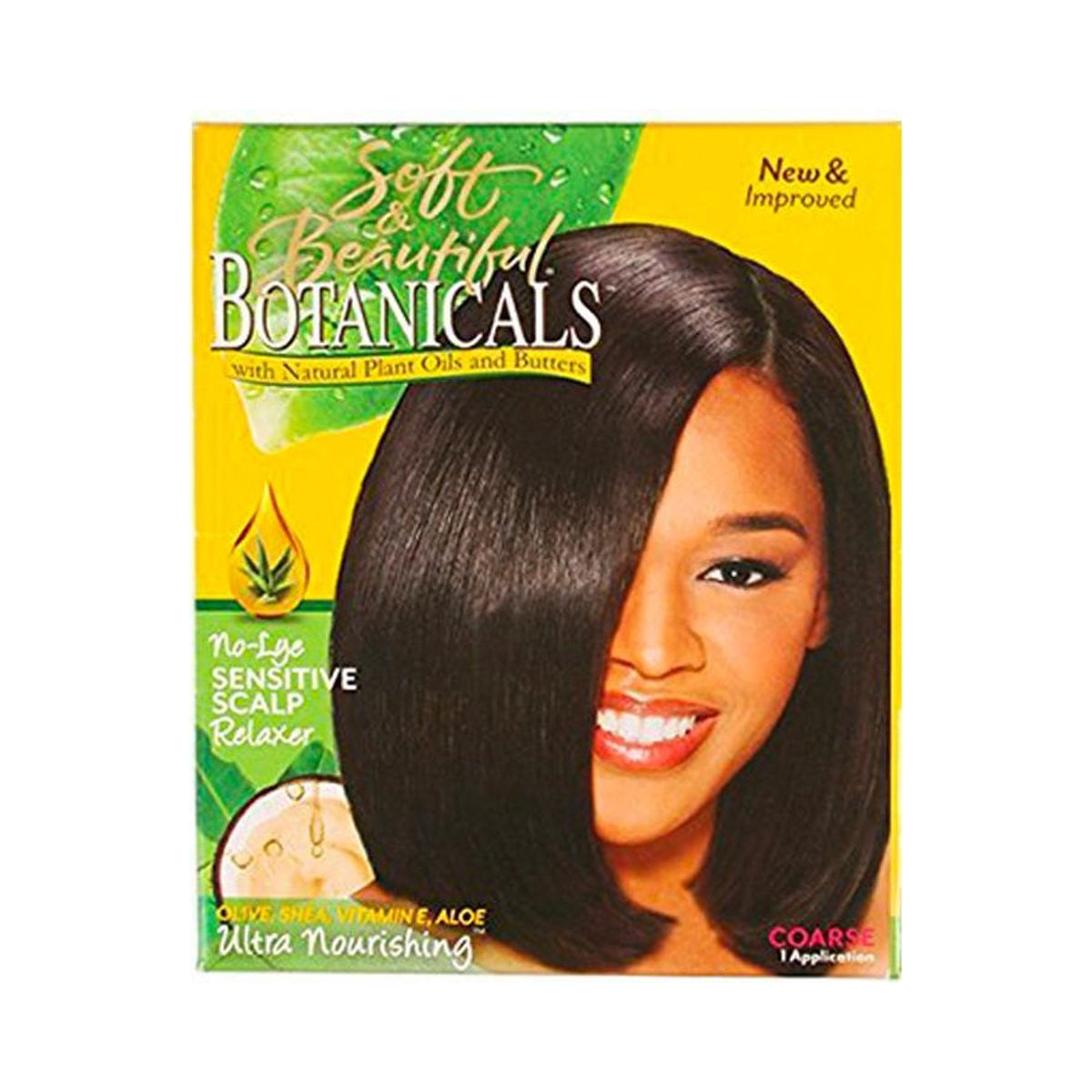 Soft & Beautiful Botanicals No-Lye Sensitive Scalp Relaxer – Coarse – 1 Application product image