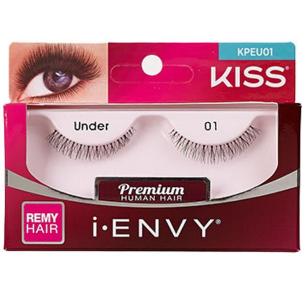 i-ENVY Premium Human Hair Strip Lashes – Under 01 – one retail pack