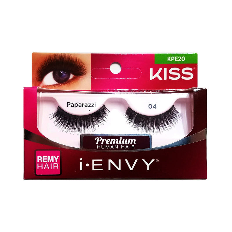 i-ENVY Premium Human Hair Strip Lashes – Paparazzi 04 – one retail pack