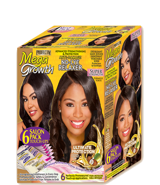Profectiv MegaGrowth Super No-Lye Relaxer six-touch-up box on white background