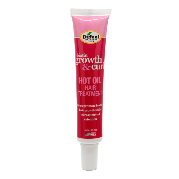 Difeel Hot Oil Hair Treatment – 1.5 oz – Biotin Growth & Curl product image