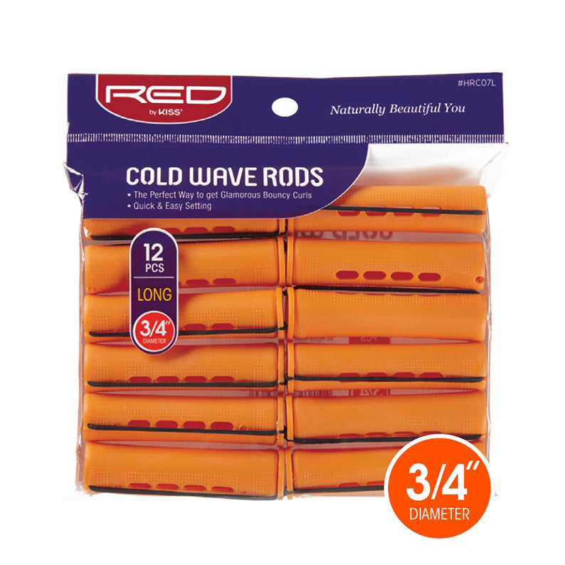 RED by KISS Cold Wave Rods - Long 3/4" - Orange - 12 pcs product image