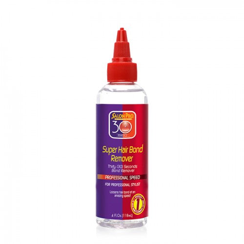 Salon Pro 30 Sec Super Hair Bond Remover Oil with Olive Oil – 4 oz bottle on white background