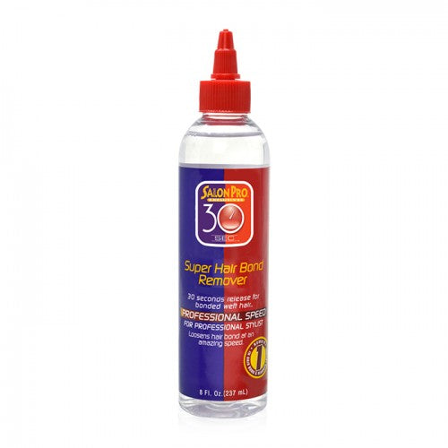 Salon Pro 30 Sec Super Hair Bond Remover Oil with Olive Oil – 8 oz bottle on white background