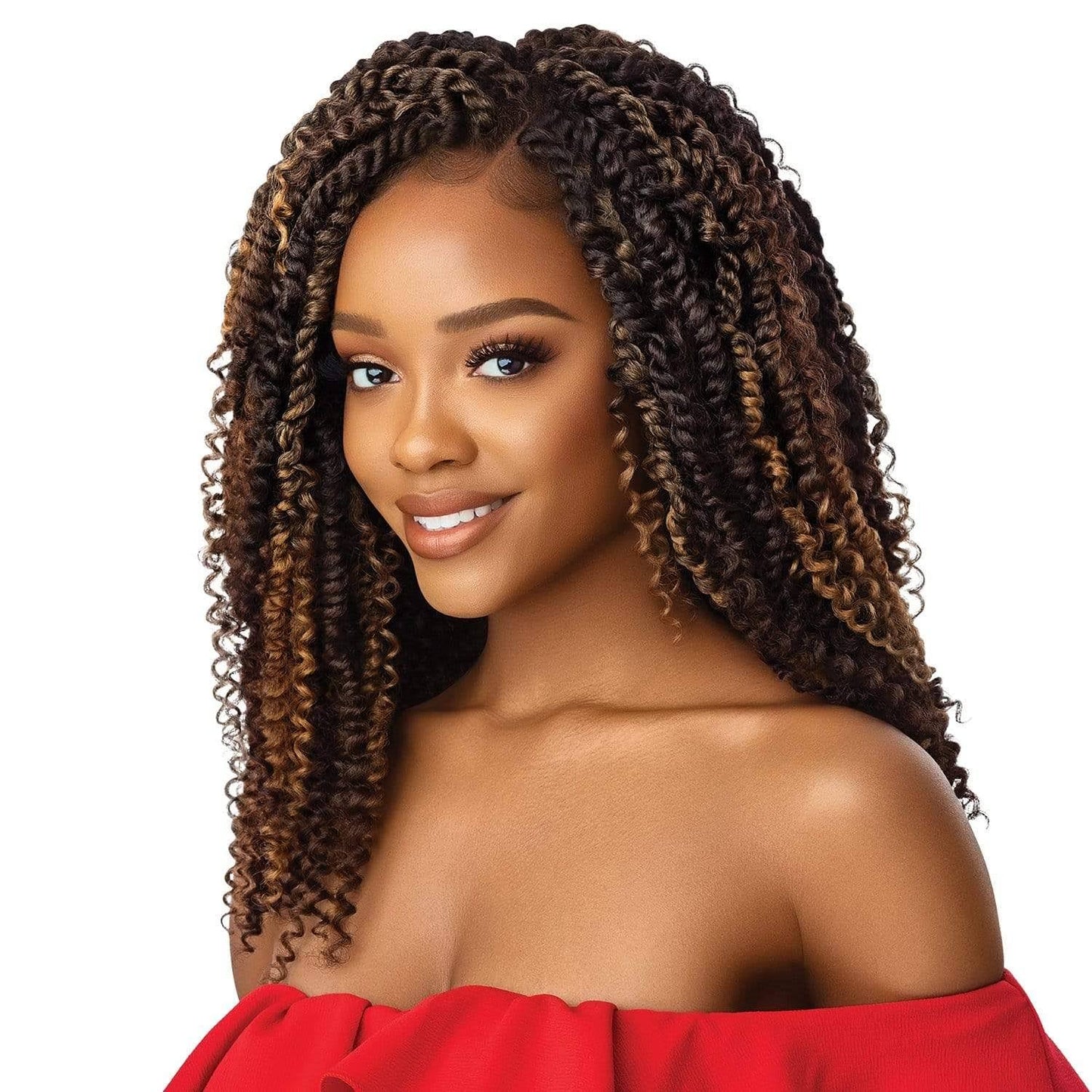 Outre 4x4 Swiss Braid Lace Front Wig Boho Passion Waterwave 22"