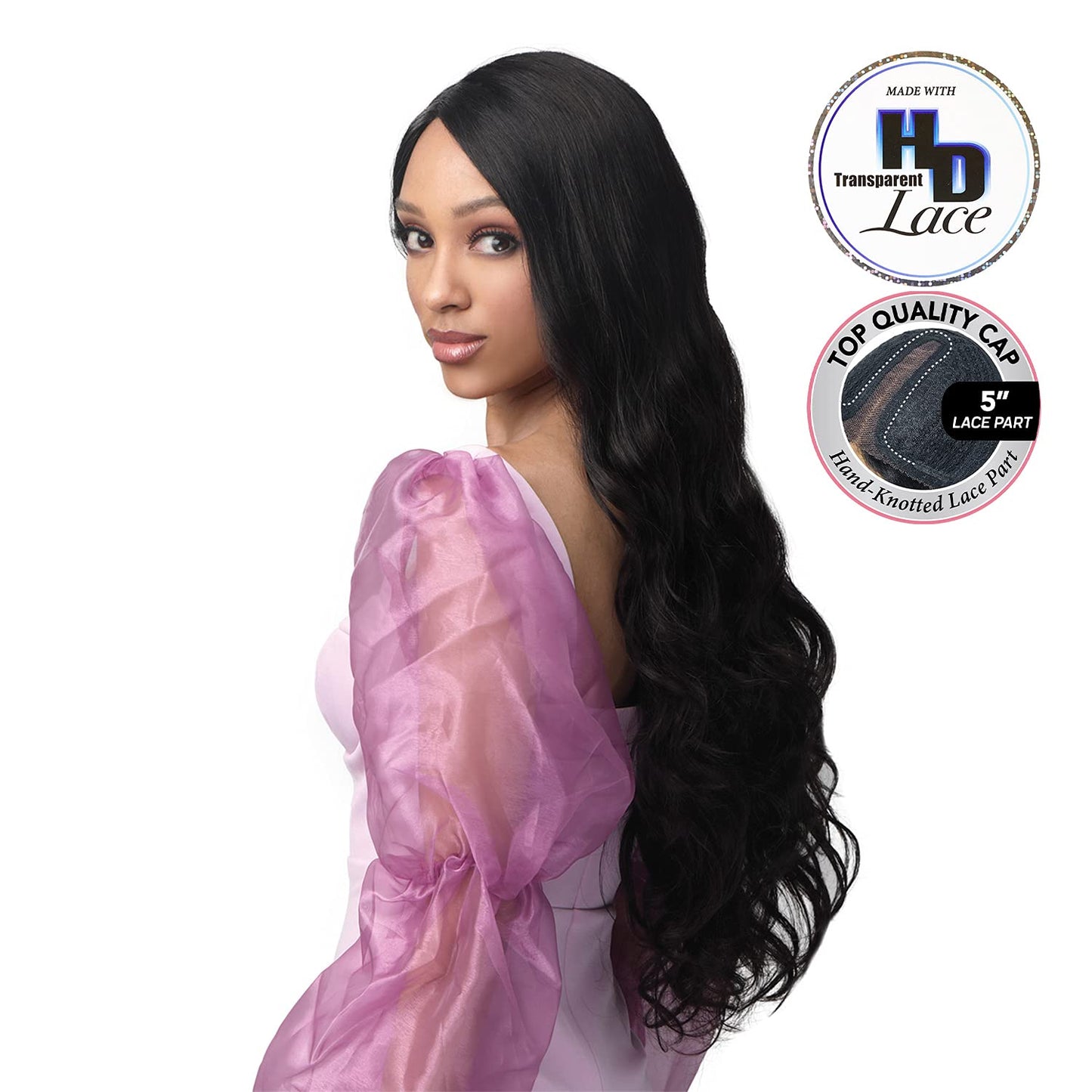 100% Unprocessed 30" Long Human Hair HD Lace Front Wig - NAOMI