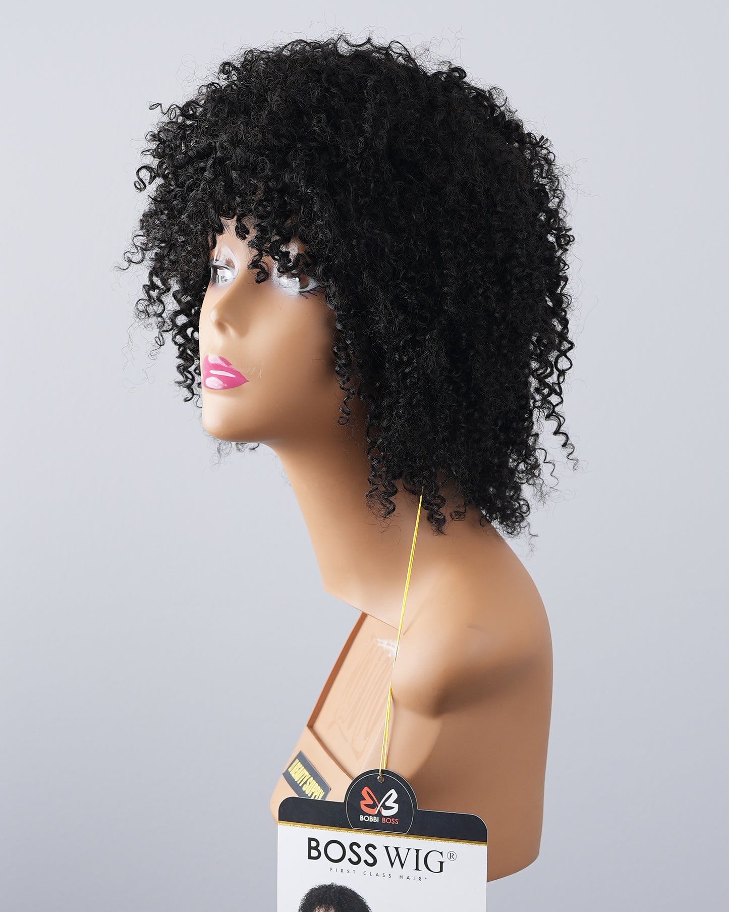 Bobbi Boss MH1274 Koli Curly Unprocessed Human Hair Wig