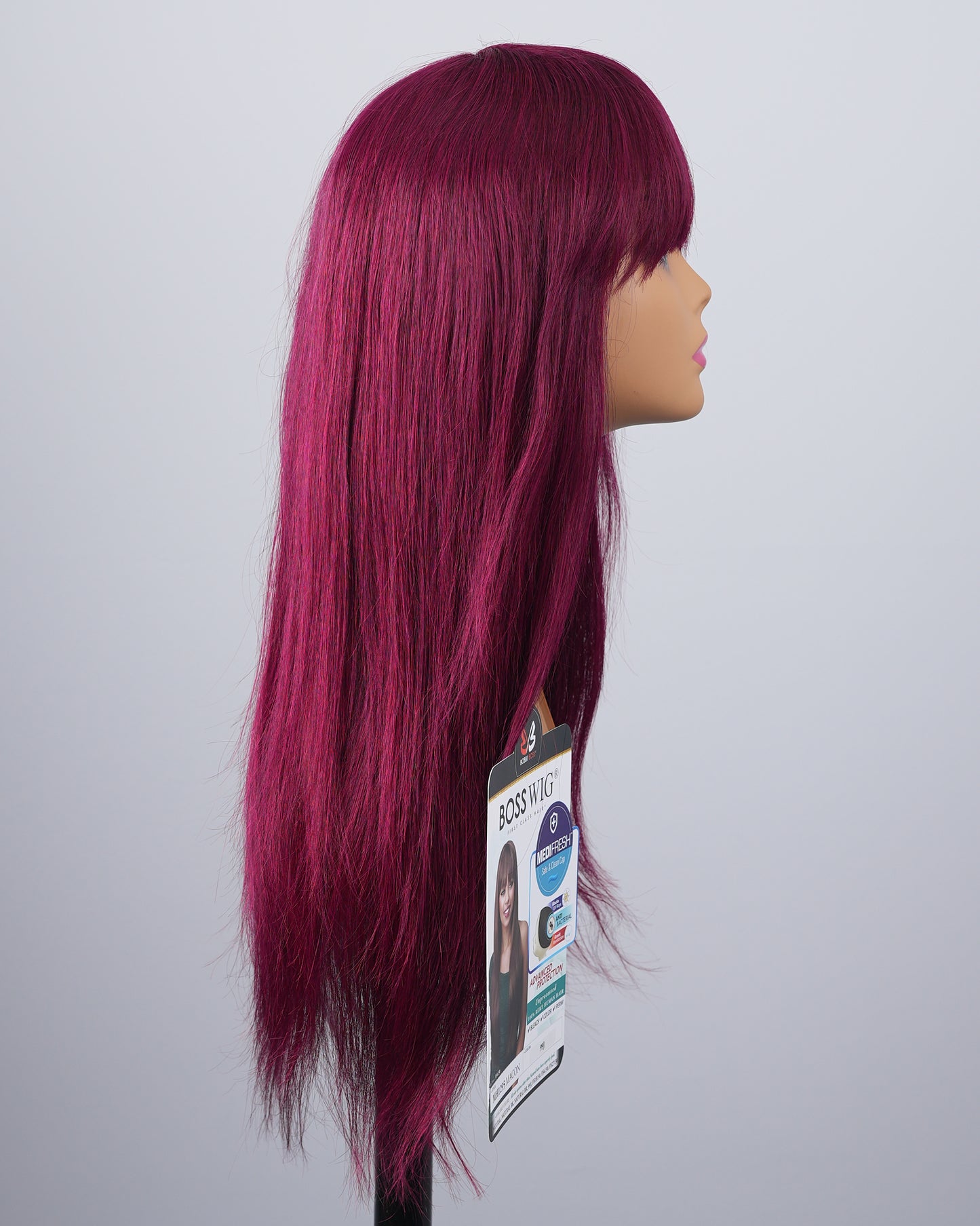Bobbi Boss® MH1295 Macon Long Bang Human Hair Wig – JJ Beauty Supply