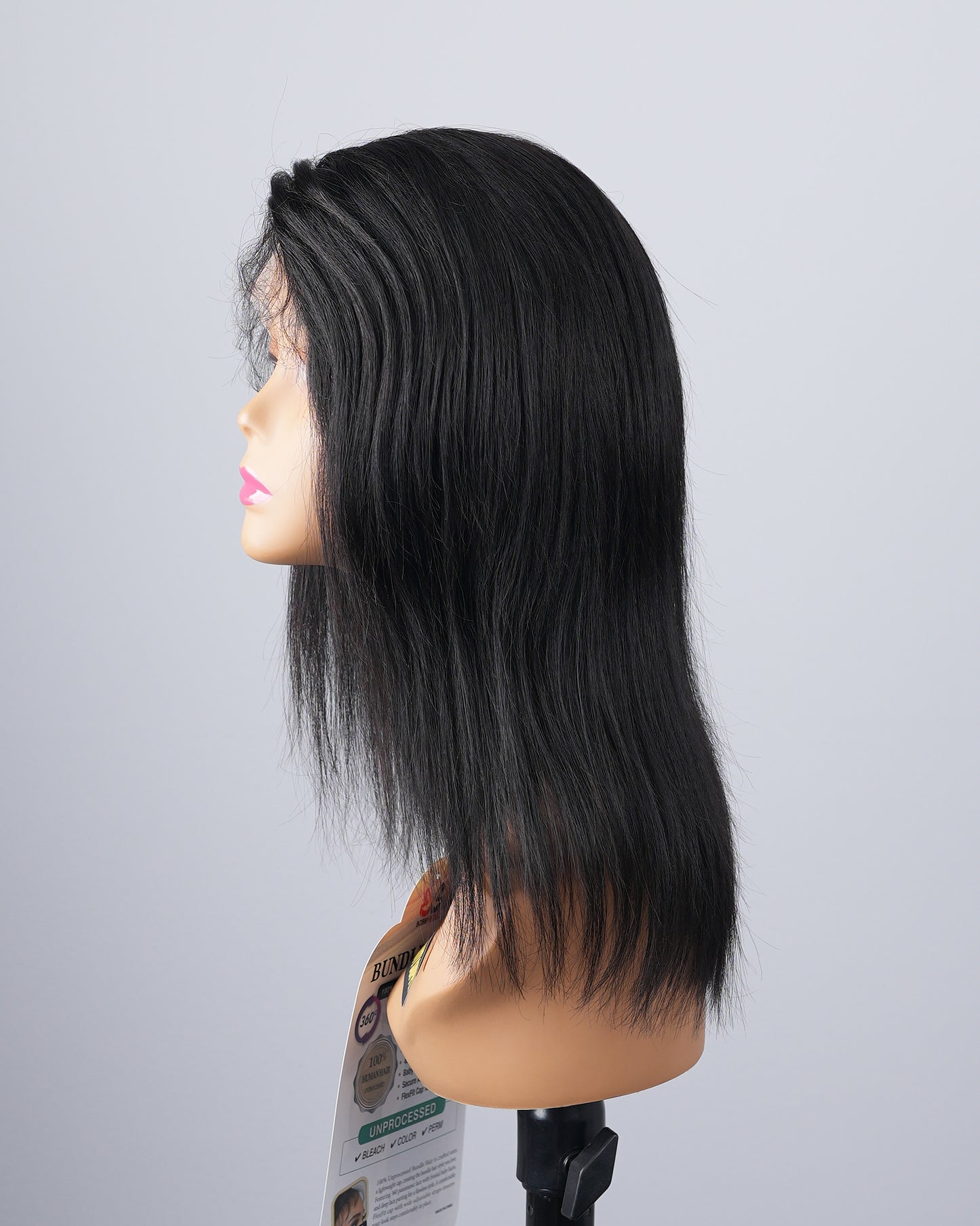 Bobbi Boss® MHLF417 Dejah Bundle Hair Side Part 360 Lace Human Hair Wig