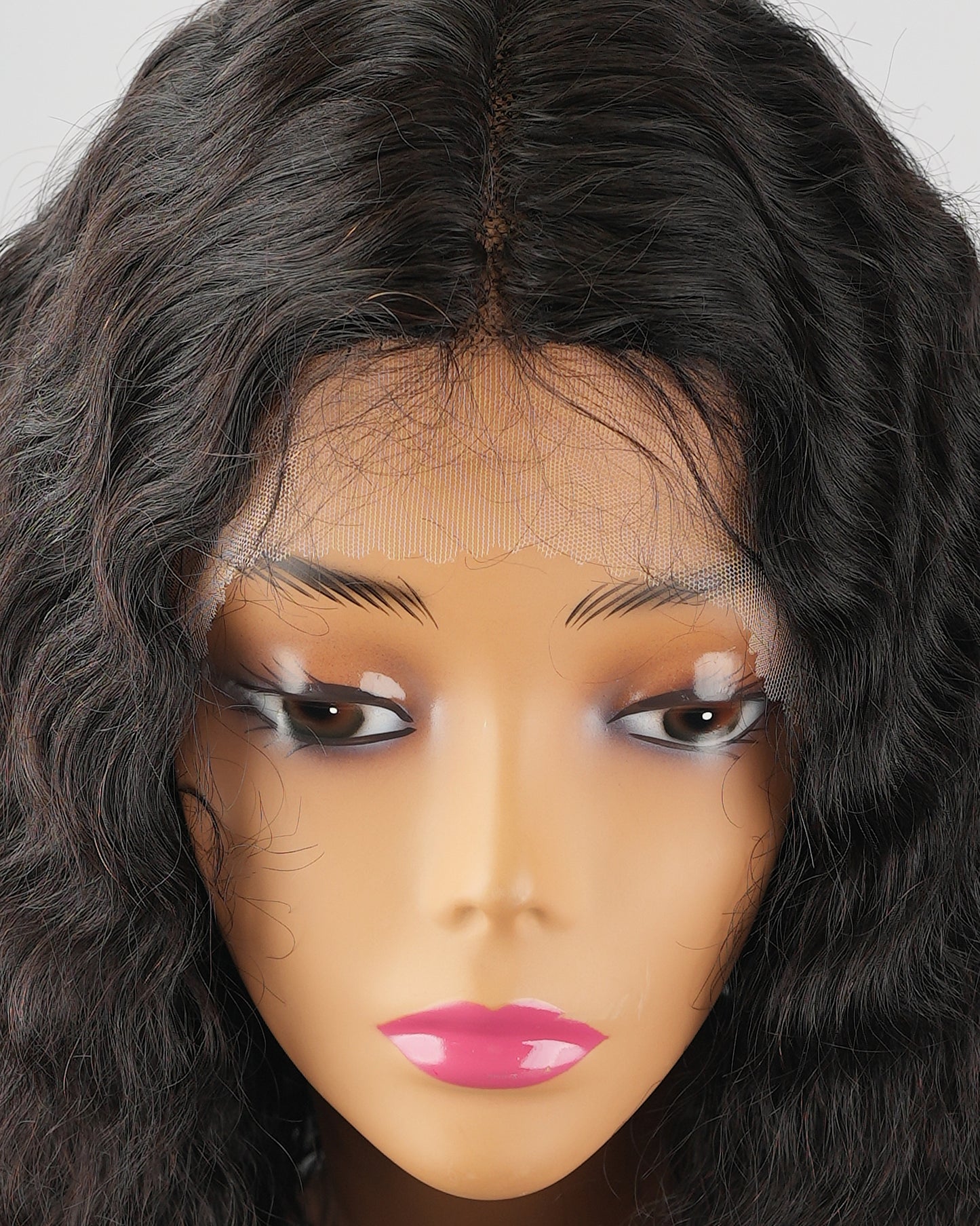 Bobbi Boss® MHLF562 Kizzie Unprocessed Human Hair Middle Part Wig (Color Natural)