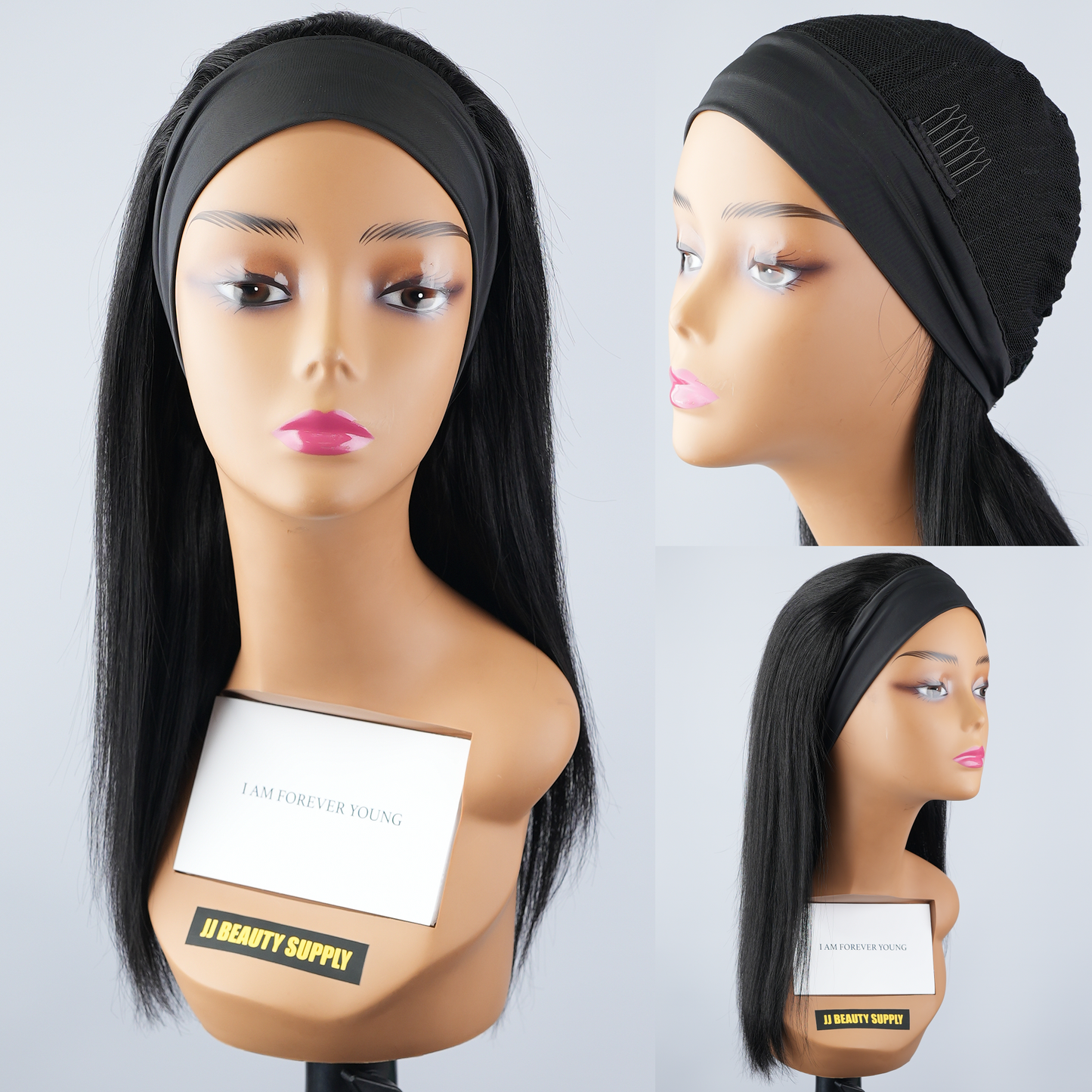 Straight Unprocessed Human Hair Band Wig