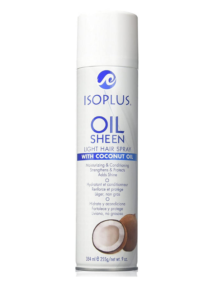 Isoplus® Oil Sheen Light Hair Spray With Coconut Oil 9 oz