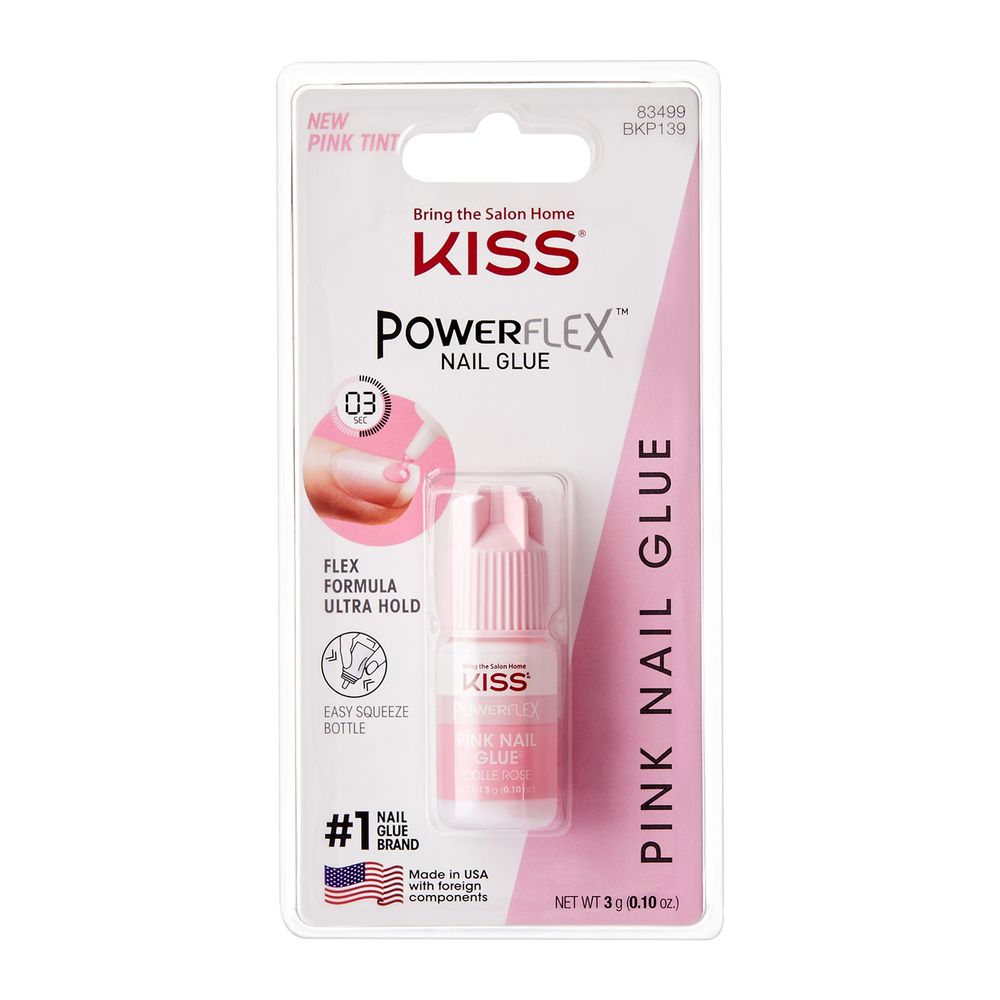 KISS POWERFLEX PINK NAIL GLUE BKP139